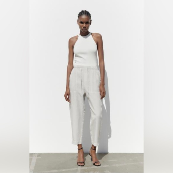 Zara Pants - NWOT ZARA Elastic Waist Pants - Size XS: Color: Gray